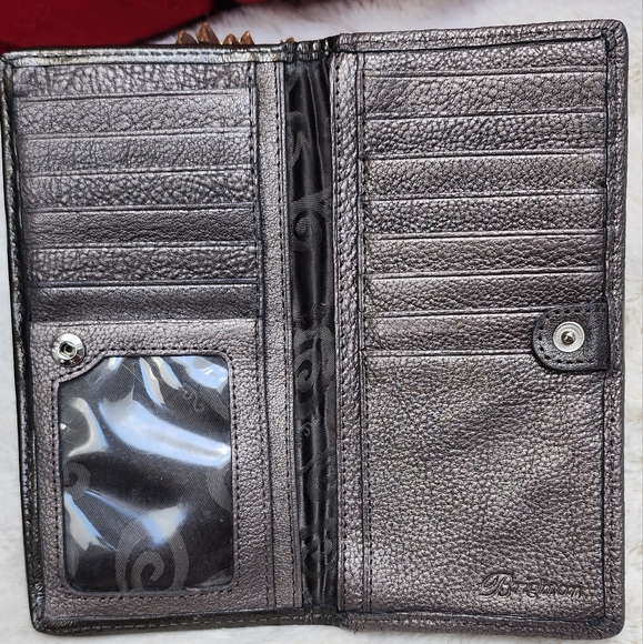 Brighton Metallic Studded Wallet EUC some corner rubbing - Picture 10 of 16